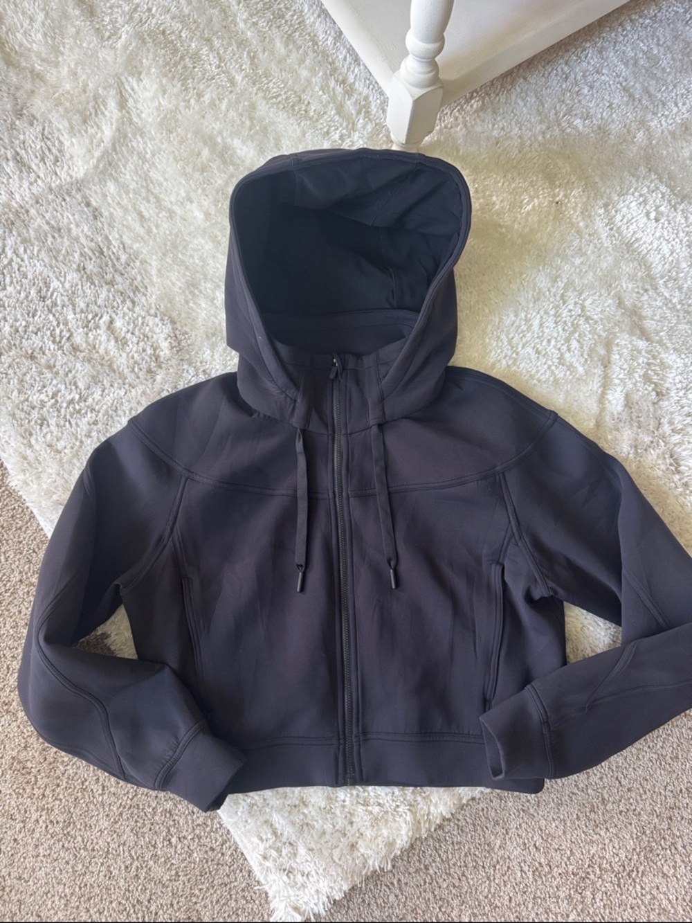 Lululemon Black Zip Hoodie with Hidden Pockets